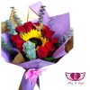 Ramo Conquista, Regalo de Rosas y Girasol, Amor Apasionado y Alegría, Flores para Expresar Admiración, Regalo Inolvidable.