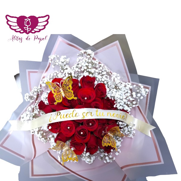 Ramo 'Promesa de Amor' con 24 Rosas - El Regalo Perfecto 3 Ramo 'Promesa de Amor' con 24 Rosas - El Regalo Perfecto - Imagen 3