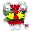Amor Infinito: Rosas, Chocolate de Corazón de la Ibérica, Lirios y Mensaje Especial | Regala Emociones Eternas